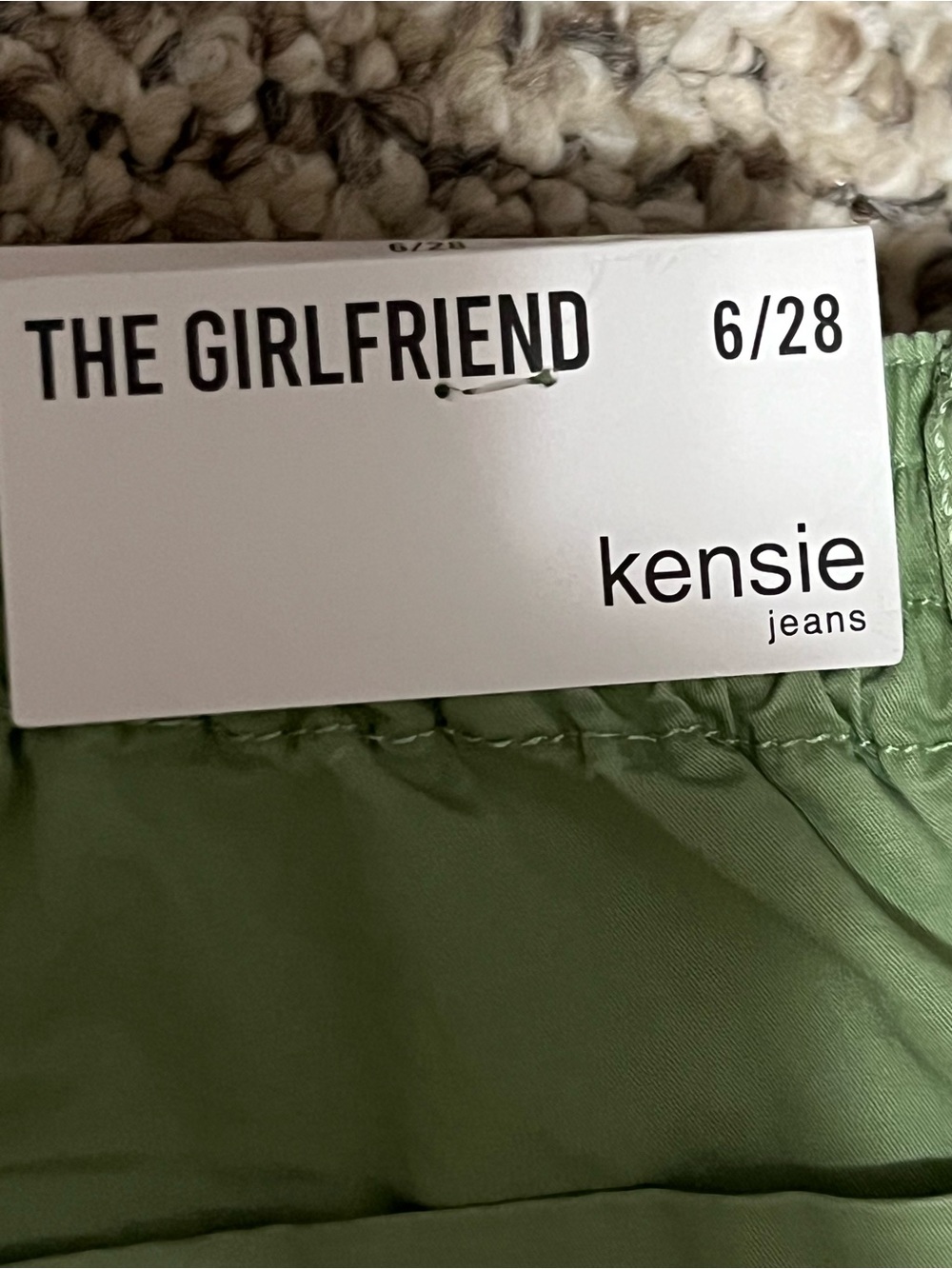 Kensie Girl The Girlfriend Cropped Pants in Olive Green